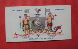 Rare Chromo Photo. Cigarettes WILLS's  CITY  ARMS.   LIVERPOOL - Wills