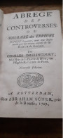 Abrégé Des Controverses Ou Sommaire Des Erreurs CHARLES DRELINCOURT Abraham Acher 1709 - Dictionnaires