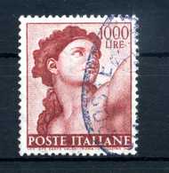 1961 ITALIA REPUBBLICA MICHELANGIOLESCA N.917 USATO - 1961-70: Used