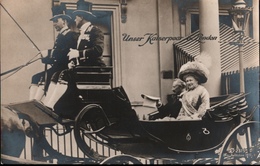 !  Alte Ansichtskarte, Adel, Deutsches Kaiserpaar In London, Kaiser Wilhelm II., 1911, Kutsche, FAMILLES ROYALES - Royal Families