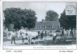 Vaches - Evry Petit Bourg : Interieur De La Ferme Rouillon (REPRODUCTION) - Schildkröten