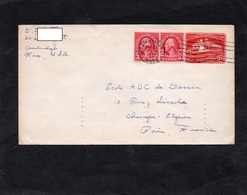 LSC 1932 - Entier Postal WASHINGTON & Timbres En Complément - Cachet CAMBRIDGE / Au Dos Cachet PARIS VIII DISTRIBUTION - 1921-40