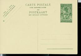 Carte Neuve N° 33 (Etat Indépendant Est AFricain) 1,20 Frs  (avec Réponse) - Entiers Postaux