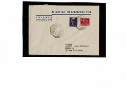 LCTN59/LE/DIV1 - ITALIE VENETIE JULIENNE LETTRE TRIESTE / PARIS 12/5/1947 - Marcofilie