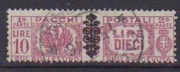 REGNO D'ITALIA LUOGOTENENZA 1945 PACCHI POSTALI SASS. 58 USATO VF - Paketmarken