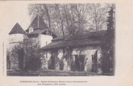 32 - BARBOTAN - EGLISE CATHOLIQUE RESTES D'UNE COMMANDERIE DES TEMPLIERS - Barbotan