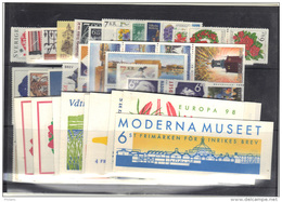 SUEDE, SWEDEN YEAR 1998 COMPLETE , EXCEPT C 2021, C 2032, C 2038, C 2046, C 2053  ** (MNH). (3PL51) - Komplette Jahrgänge