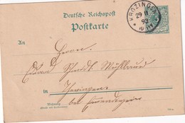 ALLEMAGNE  1893     ENTIER POSTAL/GANZSACHE/POSTAL STATIONERY CARTE DE KROZINGEN - Postwaardestukken