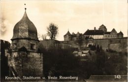 CPA AK Kronach - Stadtturm Und Feste Rosenberg GERMANY (917890) - Kronach