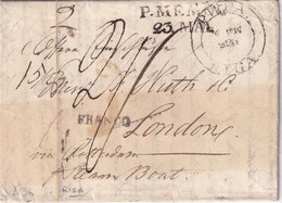 RUSSIE    1830 LETTRE DE RIGA POUR LONDON - ...-1857 Prefilatelia