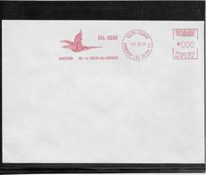 Thème Oiseaux - France Oblitération - Enveloppe - Mechanical Postmarks (Advertisement)