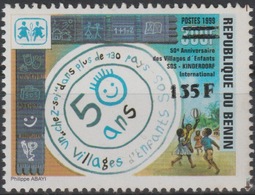 Bénin 2000 Mi. 1250 50 Ans SOS Villages D'enfants Kinderdorf Children Protection Surchargé Overprint MNH** - Autres & Non Classés