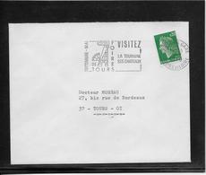 Thème Oiseaux - France Oblitération - Enveloppe - Mechanical Postmarks (Advertisement)