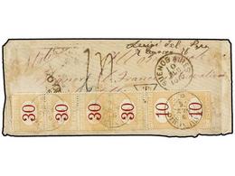 ARGENTINA. 1876. Carta Salida Del Interior De Argentina Franqueada Probablemente Con Un Sello De 5 Cts. (fechador...OYA) - Otros & Sin Clasificación