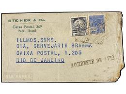 BRASIL. 1939. PARA A RÍO DE JANEIRO. CORREO ACCIDENTADO. Vuelo Accidentado En La Playa De Guambara (Río De Janeiro). Mar - Altri & Non Classificati