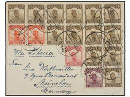 CHINA. 1920. SHANGHAI To GERMANY. Envelope, Nice Franking. - Andere & Zonder Classificatie