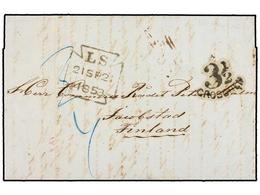 FINLANDIA. 1853. INCOMING MAIL. Entire Letter From BATAVIA (Netherland Indies) To JACOBSTAD (Finland). Rated 3 1/2 Grosc - Otros & Sin Clasificación