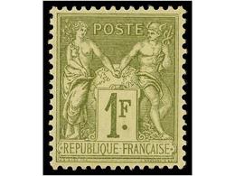 * FRANCIA. Yv.82. 1876-78. 1 Fr. Olive. Very Well Centered. Fresh Colour. Yvert.225€. - Otros & Sin Clasificación