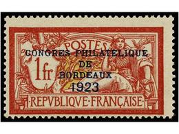 ** FRANCIA. Yv.182. 1923. 1 Fr. + 2 Fr. Rojo Y Oliva. BONITO. Yvert.925€. - Altri & Non Classificati