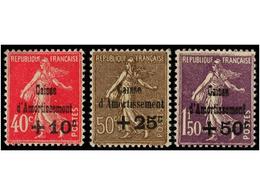 ** FRANCIA. Yv.266/68. Complete Set, Well Centered. Yvert.420€. - Altri & Non Classificati