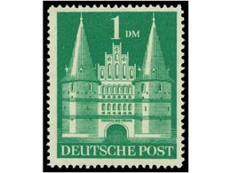 ** ALEMANIA. Yv.41A/65A. 1948-51. BIZONA. Complete Set (perf. 14) Never Hinged. LUXE. Yvert.825€. - Andere & Zonder Classificatie