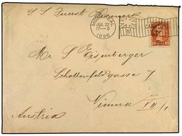 CANADA. 1896. Cover Franked With 10 C. Small Queen (Sc 45), Prepaying The Double UPU Letter Rate To AUSTRIA. Stamp Tied  - Andere & Zonder Classificatie