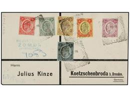 NYASSALAND. 1909. ZOMBA To GERMANY. Very Nice Franking, Arrival On Reverse. - Andere & Zonder Classificatie