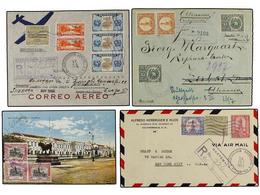 GUATEMALA. 1902-38. Conjunto De 8 Cartas Al Exterior La Mayoría Certificadas. - Other & Unclassified