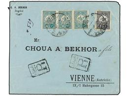 IRAK. (1910 CA.). BAGDAD To AUSTRIA. Envelope With Turkish Stamps Of 10 Pa. Green (3) And 2 Piastre Grey. - Otros & Sin Clasificación