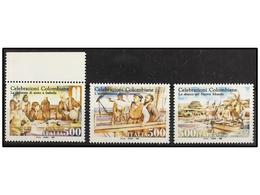 ** ITALIA. 1992. 500 Liras. Tres Sellos FALTAN COLORES En La Impresión (Sa. Especializado 1621Aa, 1623Aa, 1624Aa). - Sonstige & Ohne Zuordnung