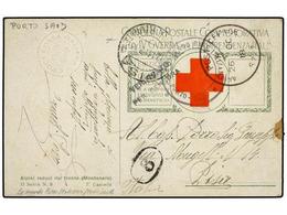 PALESTINA. 1918 (26-oct.). DESTACAMENTO ITALIANO EN PALESTINA. Tarjeta Postal Circulada De PORT SAID A ITALIA. Marca COM - Otros & Sin Clasificación