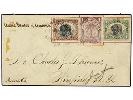 LIBERIA. 1901. Cover To USA With 1896 1 C. And 5 C. With 1892 4 C. Paying 10 C. Rate, SG 144a, 148, 77; Tied MONROVIA Cd - Other & Unclassified