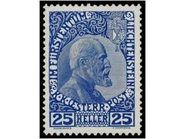 ** LIECHTENSTEIN. Yv.1/3. 1912-15. Complete Set, Never Hinged. Cert. E. DIENA. Yvert.800€. - Andere & Zonder Classificatie