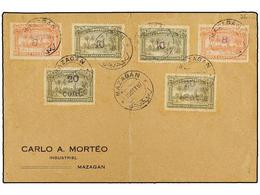 MARRUECOS: CORREO LOCAL. Yv.59 (2), 60 (2), 61 (2). 1897. Sobre Sin Circular Con Sellos De 8 S. 10 Cts. Rosa (2), 10 S.  - Altri & Non Classificati