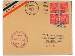 FILIPINAS. 1931 (12 Mayo). AIR MAIL. ILO ILO A ZAMBOANGA. 4 Cts. (4), Vuelo Especial, Marca VIA U.S. ARMY AIR SERVICE, A - Otros & Sin Clasificación