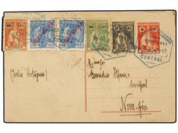 MOZAMBIQUE. 1929. LOURENÇO MARQUES A NOVA GOA (India). Entero Postal De 2 Cts. Carmín Con Franqueo Adicional De 8 Cts.,  - Other & Unclassified