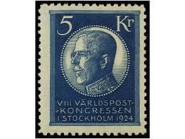 ** SUECIA. Fa.196/210. 1924. Complete Set, Never Hinged. Facit.11.000 Skr. - Sonstige & Ohne Zuordnung