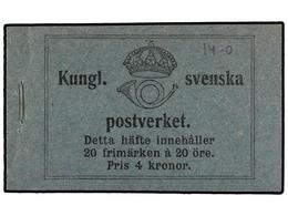 SUECIA. Fa.H-140. 1921. CARNET De 4 Kr., 20 X 20 Ore. (Fa. 12.000 Kr.). - Andere & Zonder Classificatie