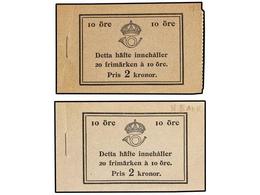 SUECIA. Fa.H-18I Y 18IIAbR. 1926. DOS CARNETS De 2 Kr., 20 X 10 Ore. (Fa. 6.000 Kr.). - Sonstige & Ohne Zuordnung