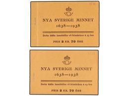 SUECIA. Fa.H-35Bc Y H-35CB. 1938. DOS CARNETS De 2 Kr. 70 Ore, 18 X 15 Ore. (Fa. 7.200 Kr.). - Other & Unclassified