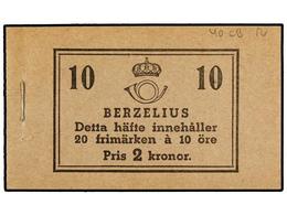 SUECIA. Fa.H-40CBR. 1939. CARNET De 2 Kr., 20 X 10 Ore. (Fa. 17.000 Kr.). - Andere & Zonder Classificatie