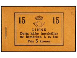 SUECIA. Fa.H-41ABCR. 1939. CARNET De 3 Kr., 20 X 15 Ore. (Fa. 18.000 Kr.). - Sonstige & Ohne Zuordnung