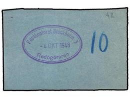 SUECIA. Fa.H-47. 1946. CARNET De 20 X 10 Ore. (Fa. 5.000 Kr.). - Other & Unclassified