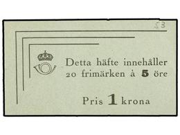 SUECIA. Fa.H-53. 1940. CARNET De 1 Kr., 20 X 5 Ore. (Fa. 3.750 Kr.). - Sonstige & Ohne Zuordnung