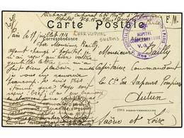 SUECIA. 1916. Military Mail Picture Post Card Cancelled By Military Cachet HOPITAL DE LA COLONIE SUEDOISE A PARIS/9 RUE  - Andere & Zonder Classificatie