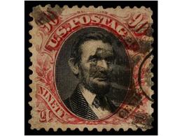 ° ESTADOS UNIDOS. Sc.122. 1869. 90 Cents. Red And Black. Very Fine Appearance. Repairs. Scott.1.800$. - Altri & Non Classificati