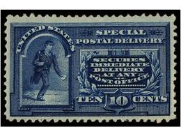 * ESTADOS UNIDOS. Sc.E4. 1894. 10 Cents. Blue, Very Well Centered. Light Thinning. Scott.900$. - Andere & Zonder Classificatie