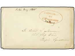 ESTADOS UNIDOS. 1848 (6 Mayo). LAWRENCEVILLE (Georgia, USA) To US Ship 'Ohio' Pacific Scuadron In Callao. Envelope With  - Otros & Sin Clasificación