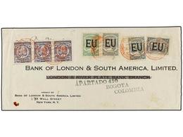 ESTADOS UNIDOS. 1925. FRONT ONLY. NEW YOR To BOGOTÁ. Sent Via SCADTA With Colombian Stamps Of 4 Cts. (3) And Special Sta - Sonstige & Ohne Zuordnung