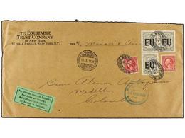 ESTADOS UNIDOS. 1928. NEW YORK To MEDELLÍN. Large Cover Franked With Two US Stamps Of 2 Cts. Red And SCADTA Special Stam - Otros & Sin Clasificación